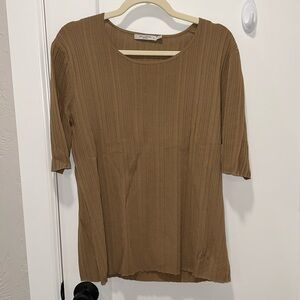 MM LAFLEUR knit top in camel color - XL